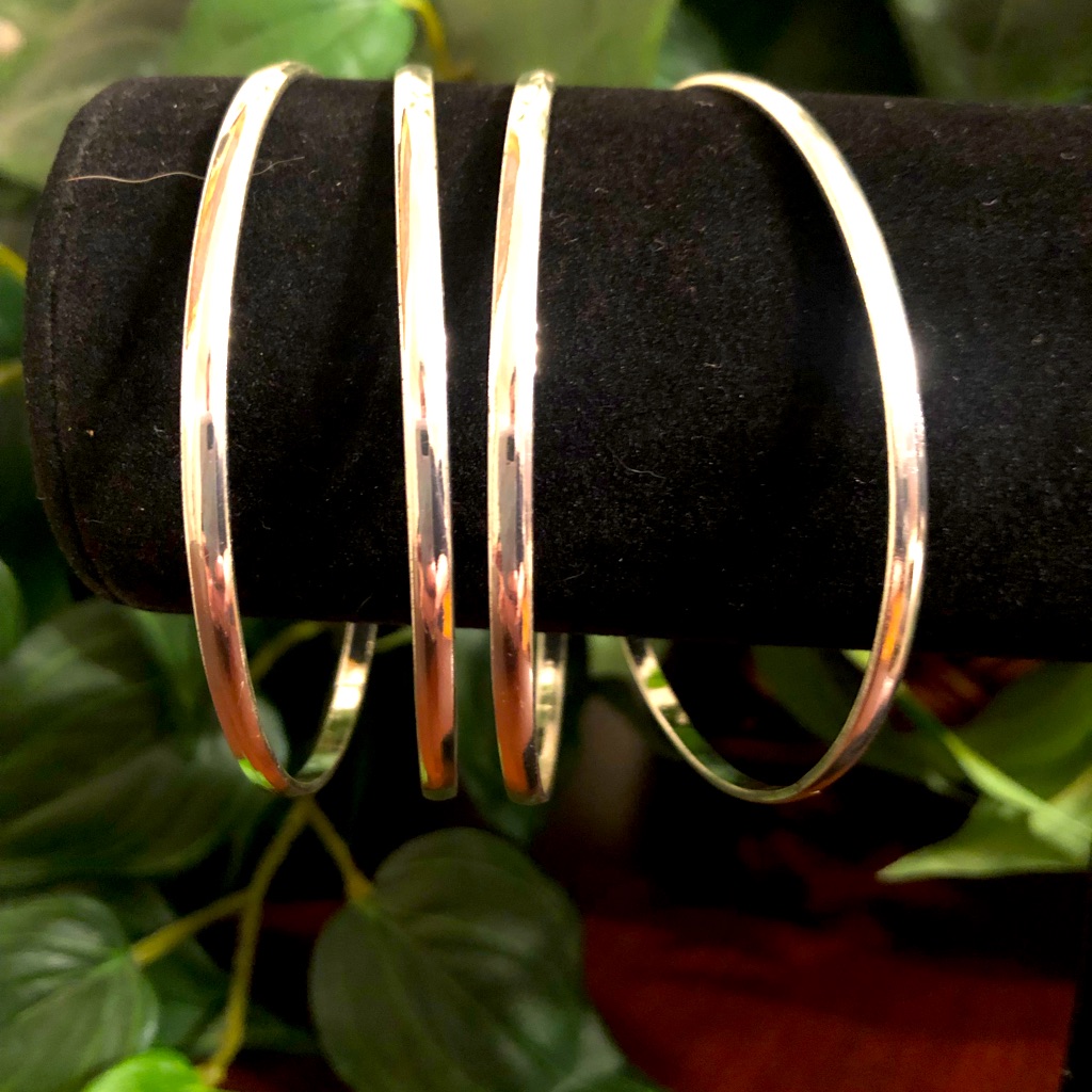 Silver Tone Stackable Bracelets
